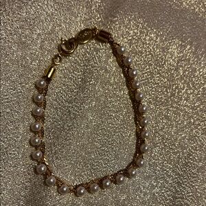 Napier Gold and Pearl Bracelet